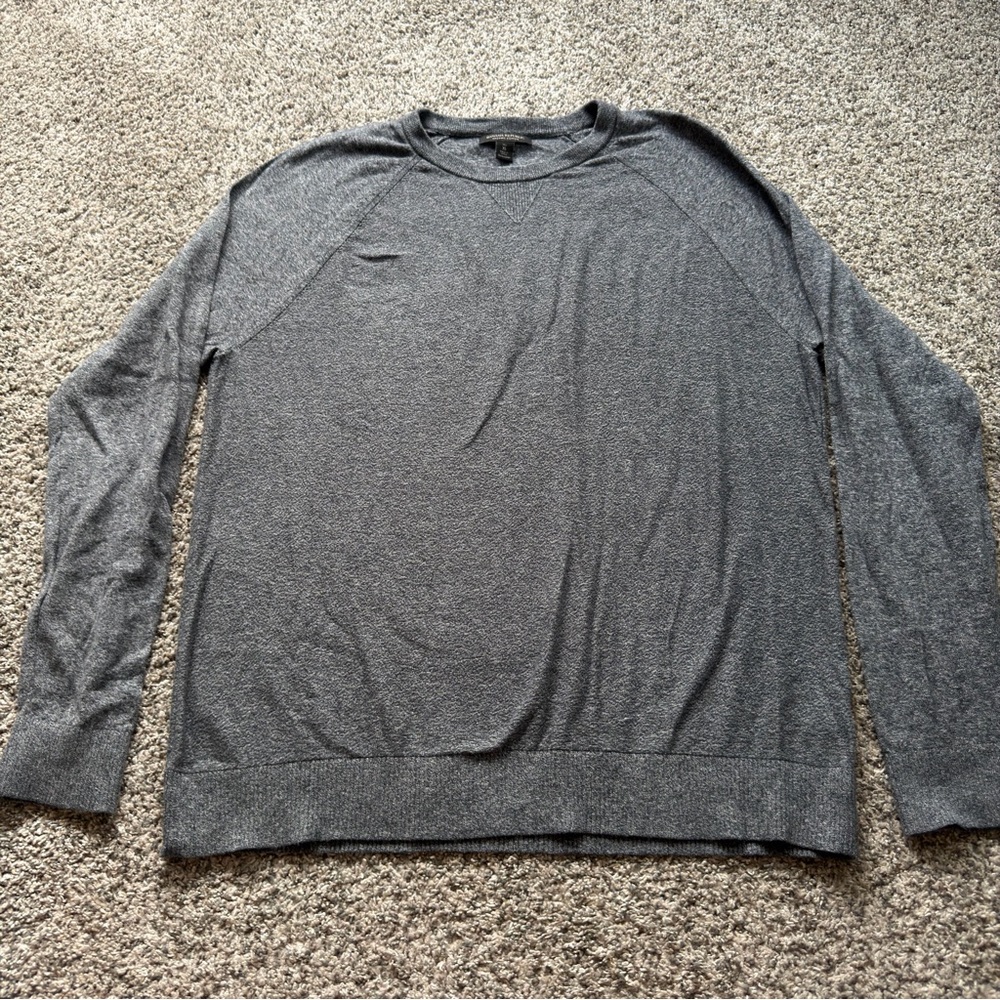 Banana Republic Men’s Gray Organic Cotton Crewneck Sweater